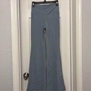 Athleta Elation High Rise Flare Pants/leggings (blue/grey)